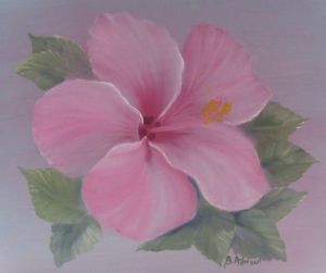 Voir le détail de cette oeuvre: hibiscus rose